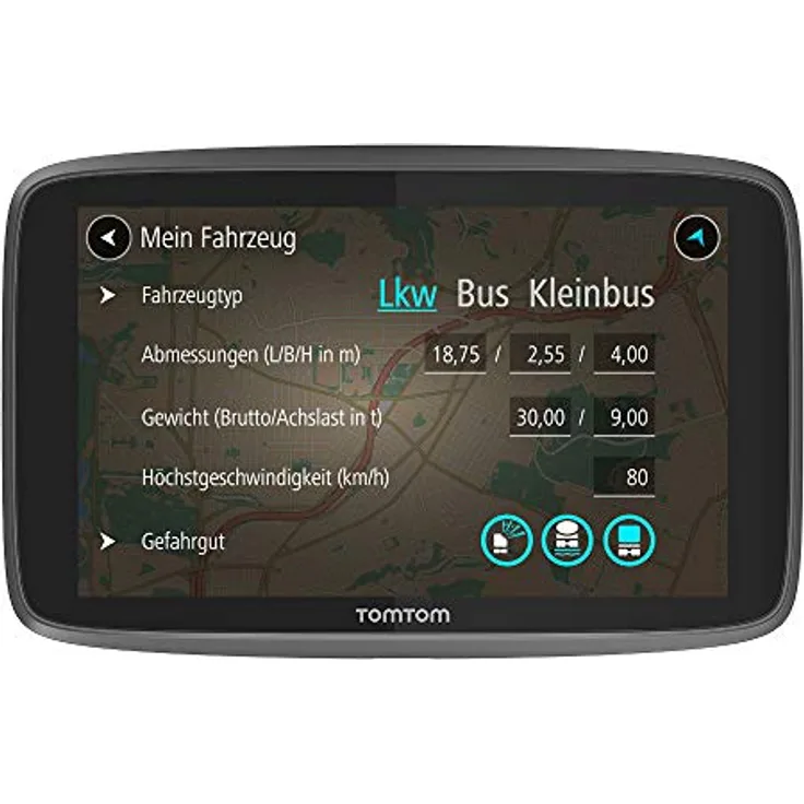 TomTom Go 620 Professional, LKW-Navigationsgerät mit 15,2 cm (6 Zoll) Touchscreen, lebenslangen Karten-Updates und Wi-Fi, schwarz