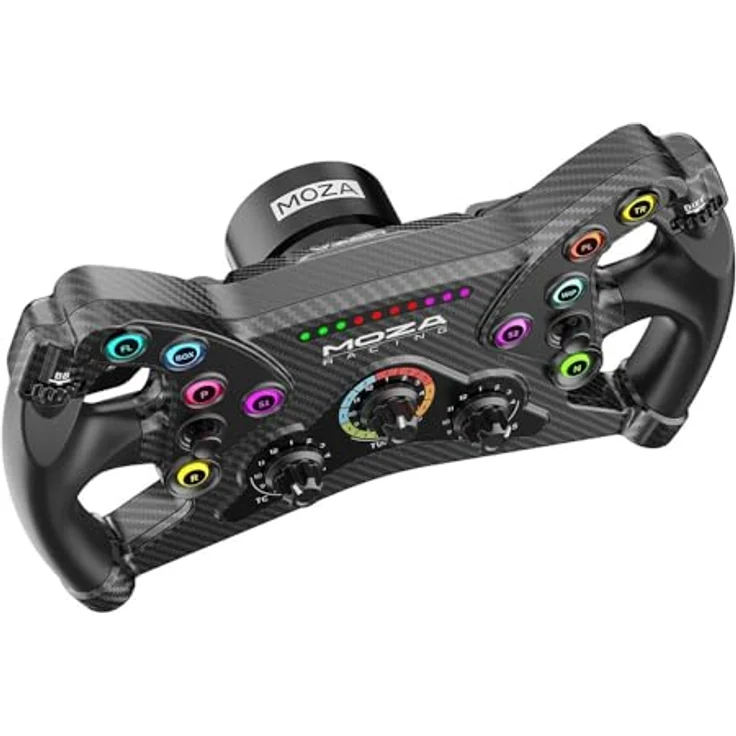 Moza Racing MOZA KS GT-Lenkrad (30 cm), Butterfly-Style GT-Lenkrad in hochwertiger Carbonoptik, mit Schnellverschluss – Bild 9