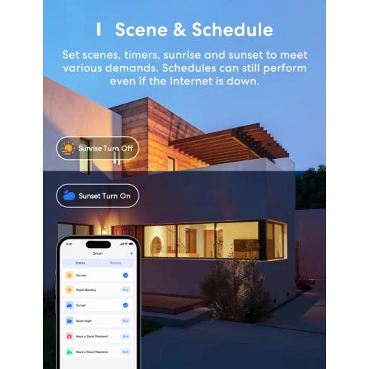 Meross Smart MSL 120 LED Lampe, WLAN dimmbare Glühbirne intelligente Mehrfarbige Birne Äquivalent 60W E27 2700K-6500K RGBCW kompatibel mit Alexa, Google Home und SmartThings 2St. – Bild 5