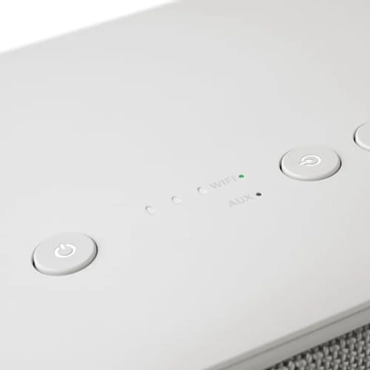 Teufel Motiv Home - All-In-One Smart Speaker - Kabelloser Tragbarer Bluetooth Lautsprecher mit WLAN Musikstreaming und Akku, Airplay 2, Chromecast, Kraftvoller Multiroom Speaker - weiß – Bild 3