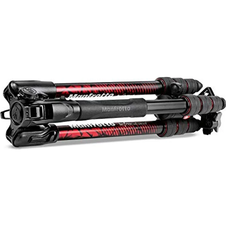 Manfrotto Befree Advanced Alu Reisestativ Twist (Drehverschluss) mit Kugelkopf, inkl.Tasche (für Canon, Nikon, Sony, DSLR, CSC, Spiegellose Kamera, rot, Traglast:8kg, Packmaß:40cm, Gewicht:1,49kg) – Bild 5