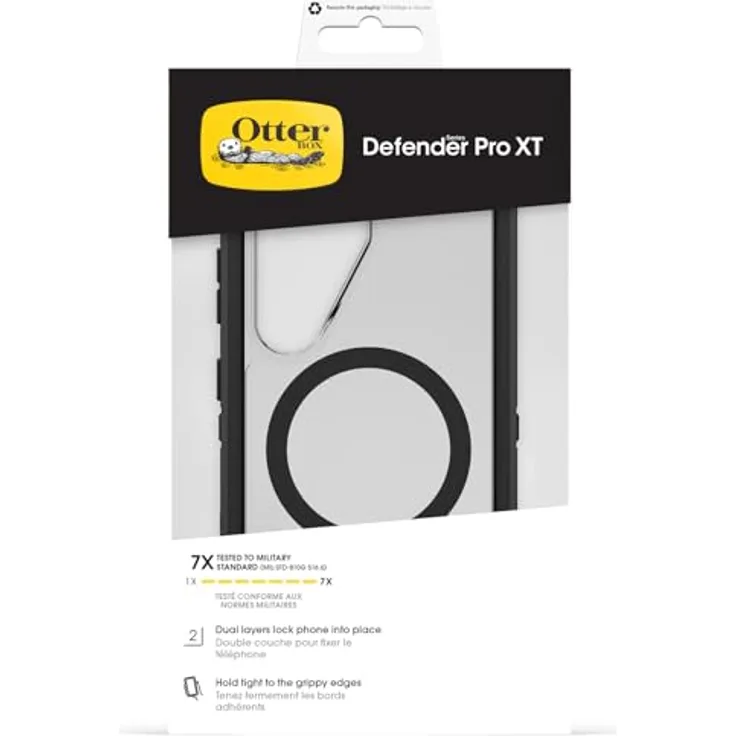 OtterBox Defender Series Pro XT Hülle mit Magneten für Samsung Galaxy S26, stoßfest, ultra-robust, transparent/schwarz
