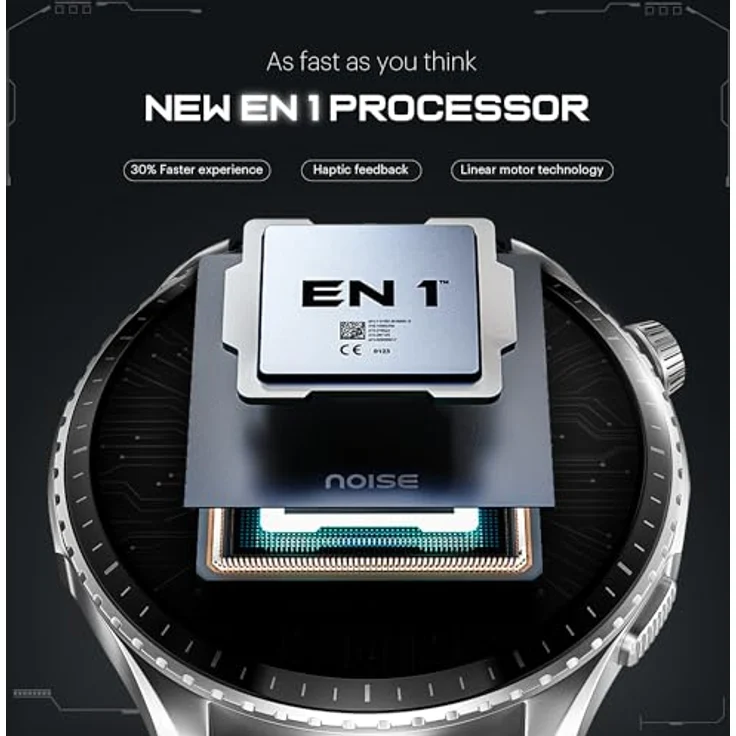 Noise Noise Origin Smart Watch Smoothest UI Experience (New Nebula UI) & EN 1 Processor, 1.46” ApexVision AMOLED Display, Stainless Steel Build, Activity Tracker, Contour-Cut Design, Fitness Age, Stainless Steel – Bild 3