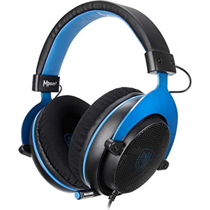 SADES Mpower SA-723 Gaming Headset Schwarz Blau, normal – Bild 5