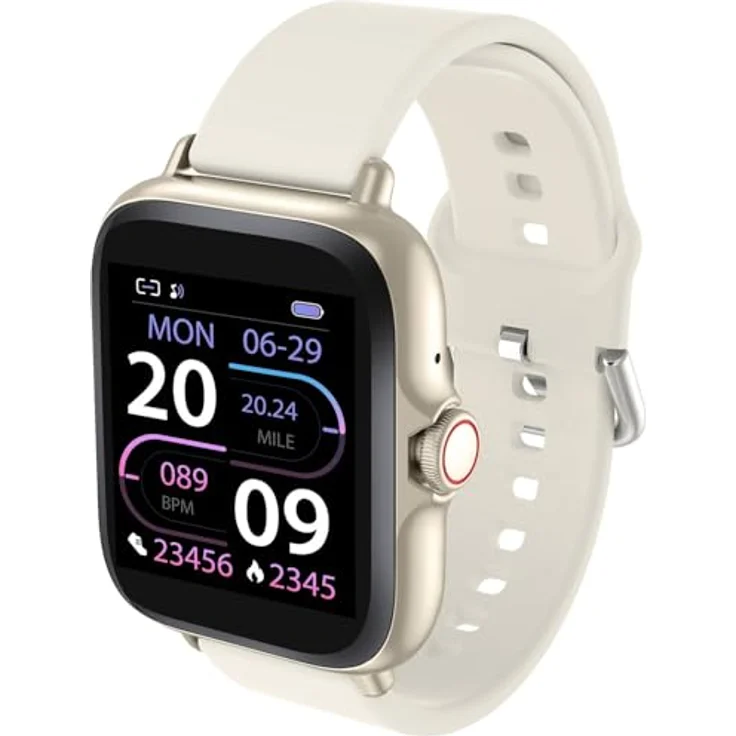 Denver SWC-156BEMK2, Beige Smartwatch, kleines, casual Design – Bild 6