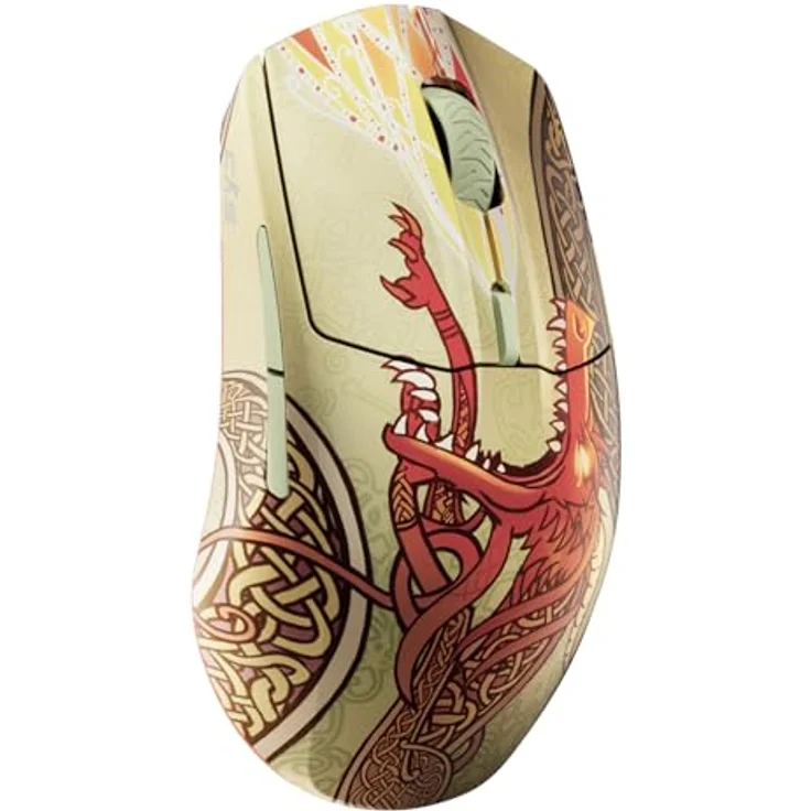 SteelSeries CS2 Dragon Lore Edition, Wireless Gaming-Maus mit 18K DPI TrueMove Air Sensor, 200 Stunden Akkulaufzeit, 80 Millionen Klicks, 2,4 GHz + Bluetooth – Bild 1