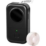 Phomemo D30, tragbarer Etikettendrucker mit 203 DPI Auflösung, Schwarz, Bluetooth Verbindung