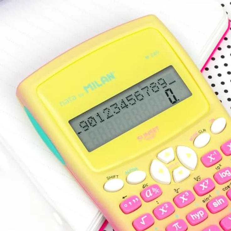 Blister wissenschaftlicher Taschenrechner M240 Sunset rosa – Bild 5