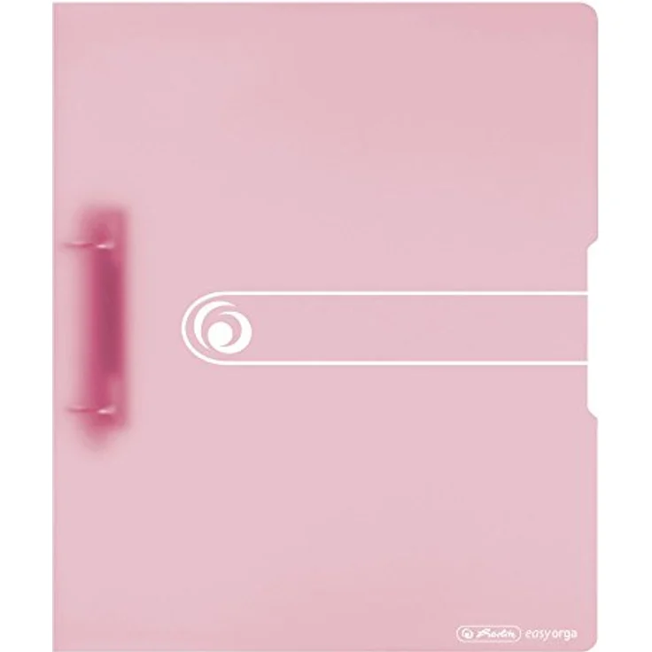 Herlitz Aktenordner Herlitz Ringbuch / DIN A4 / 2-Ringmechanik / PP / 38mm / transparent rose – Bild 2