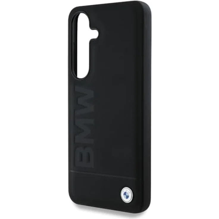 BMW Handyhülle Galaxy S25, Echtleder schwarz mit Metall-Logo, 6,2 Zoll, Stoßfest, passgenau – Bild 6