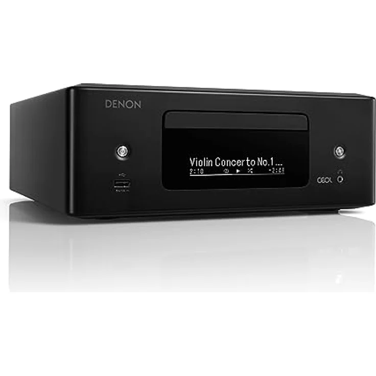 Denon RCD-N12DAB Kompaktanlage, HiFi Verstärker, CD-Player, Internetradio, Musikstreaming, HEOS Multiroom, Bluetooth und WLAN, AirPlay 2, Alexa Kompatibel, 2 Optische TV-Eingänge, DAB+ Radio – Bild 3