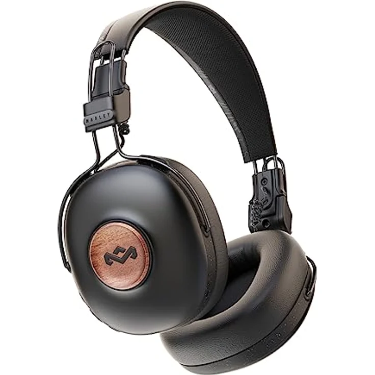 Marley House of Positive Vibrationsfrequenz Over Ear Wireless Kopfhörer - Bluetooth-Kopfhörer, 34h Spielzeit, Passive Geräuschisolierung, On-Board-Steuerung & Mikrofon, nachhaltige Materialien, – Bild 1