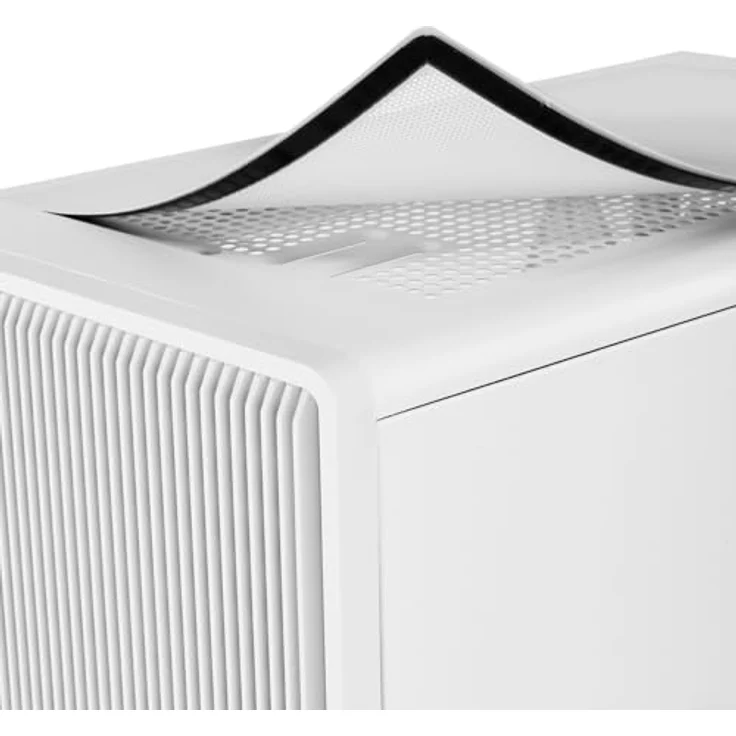 Nox Infinity IOTA, PC-Gehäuse in Weiss mit Mesh-Frontblende und 4 vorinstallierten 120-mm-Lüftern, ATX-kompatibel – Bild 7