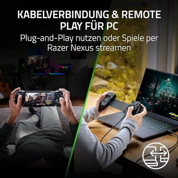 Razer Kishi V3 Pro, Full-Size-Mobile-Controller für iPhone und Android, USB-C Plug-and-Play, Anti-Drift-Analogsticks, Sensa HD Haptik, Schwarz – Bild 4