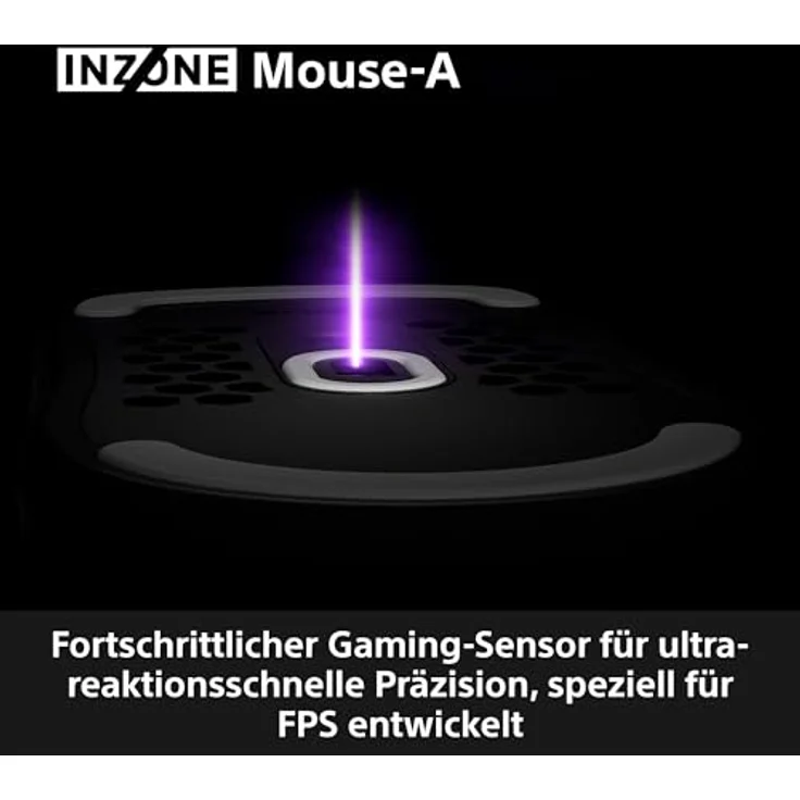 SONY INZONE Mouse-A Gaming Maus, ultraleicht 48,4g, 8000Hz Polling, 30K DPI, optische Schalter, kabellos, Schwarz – Bild 5