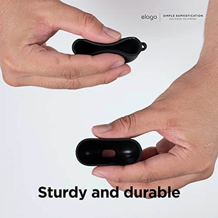 elago Liquid Hybrid Hülle Kompatibel mit AirPods 3 Case Cover - Dreischichtiger Strukturschutz, Voller Schutz, LED Sichtbar, Hochwertiges Silikon Schutzhülle (Taupe) – Bild 5