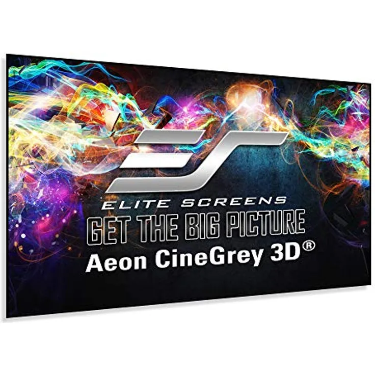 Elite Screens Aeon Edge Free AR120DHD3 Rahmenleinwand kein sichtbarer Rahmen 265,9cm x 149,1cm (BxH) 16:9