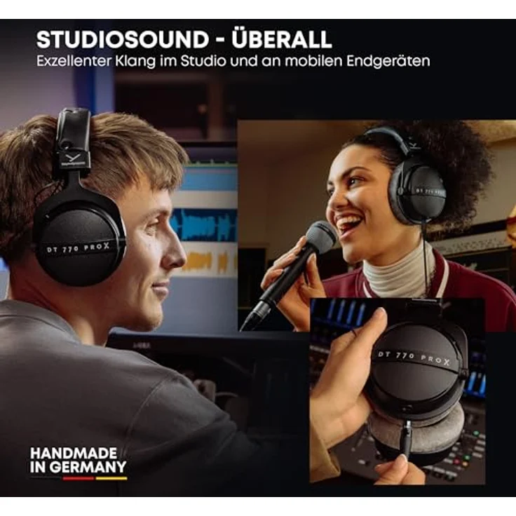 beyerdynamic DT 770 PRO X, Studio-Kopfhörer für Recording & Monitoring mit dynamischem Treibersystem STELLAR.45, geschlossen, hoher Tragekomfort, Made in Germany – Bild 3