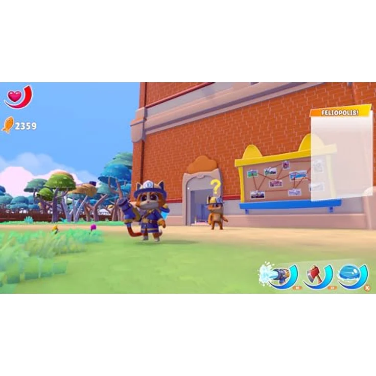 Maximum Entertainment Leo the Firefighter Cat (Nintendo Switch) - Über 20 spannende Missionen mit Superkräften, 5 Fahrzeuge zur Auswahl, freie Erkundung der Stadt, verschiedene Kostüme für Leo. – Bild 2