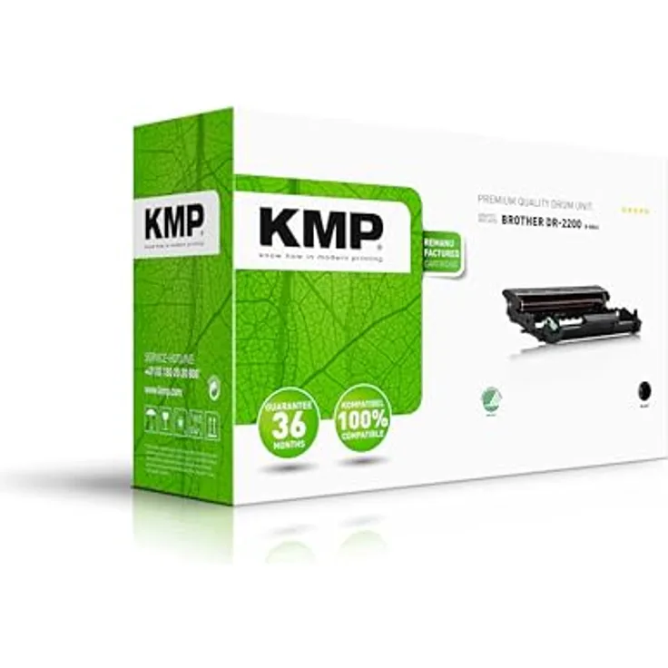 KMP Tonerpatrone Trommel DR-2200, schwarz, 12.000 Seiten, kompatibel mit Brother DCP 7010/7020/HL 2020/MFC 7220