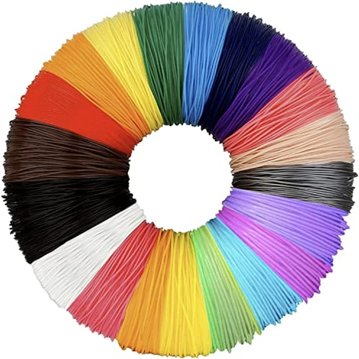 KRUZZEL Filament PLA Set 1,75mm, 20 Farben 20m, umweltfreundlich und langlebig für 3D-Drucker und 3D-Stifte – Bild 1
