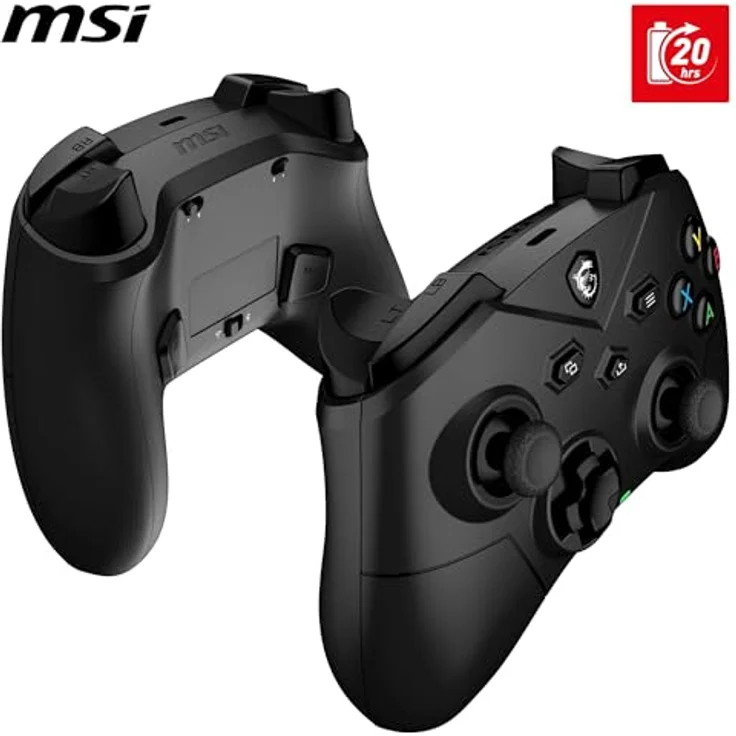 MSI FORCE GC300 WIRELESS Schwarz USB 2.0 Analog PC Gamepad, Gaming Controller mit kabelloser Verbindung – Bild 5