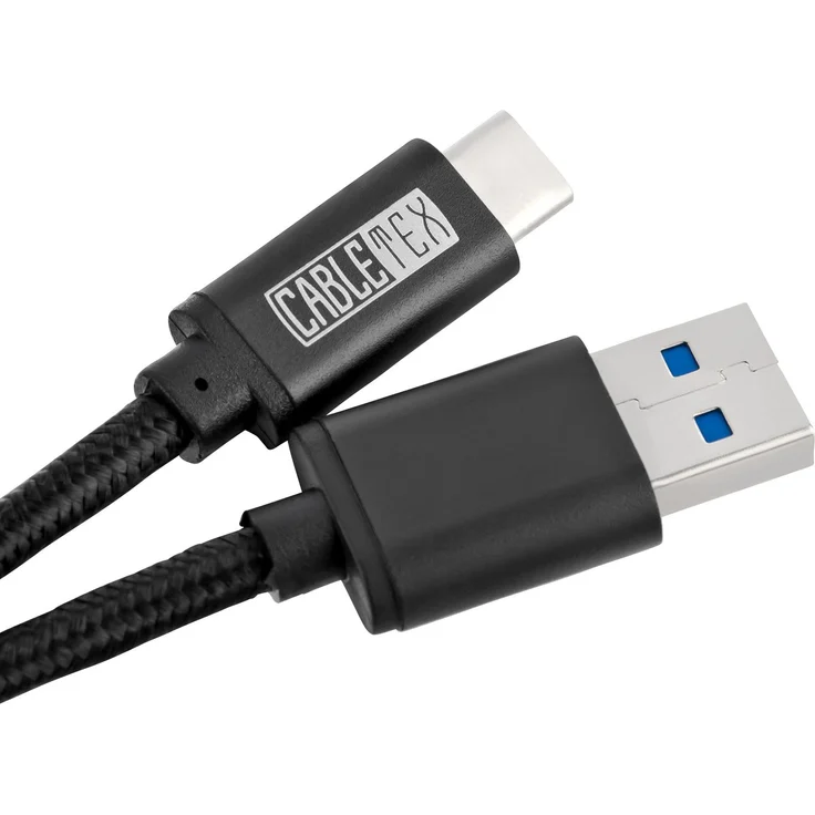 CABLETEX USB C Kabel USB 3.2, 1,5m Ladekabel für Computer & Smartphones, kompatibel mit Samsung, Huawei, Apple und mehr