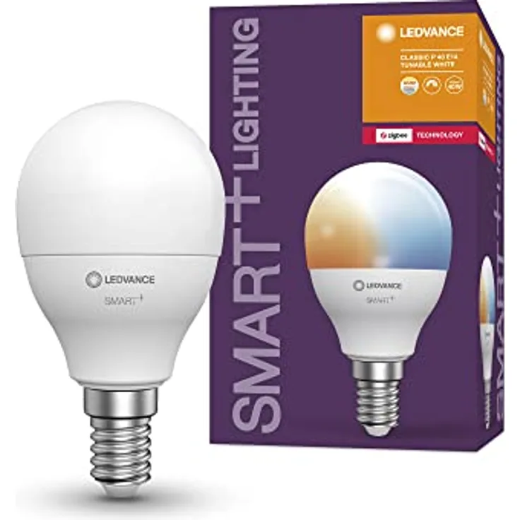 LEDVANCE SMART+ Miniballform mit ZigBee Technologie P40 E14 Tunable White 2700 - 6500K