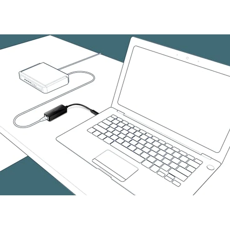 TRENDnet USB Type-C zu Gigabit Ethernet LAN Wired Netzwerk Adapter für Windows & Mac, Kompatibel mit Windows 10, und Mac OS X 10.6 und höher, Energiesparend, 5 inch Länge, TUC-ETG – Bild 2