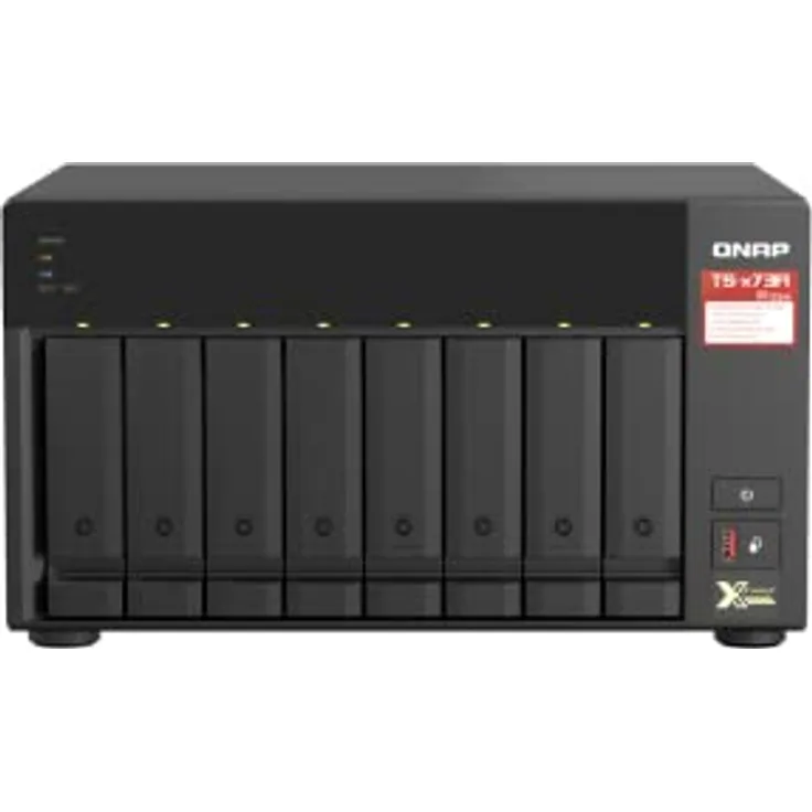 QNAP NAS, no HDD/SSD, AMD Processor | TS-873A-8G, 8-Bay, 8GB RAM, 2.5GbE