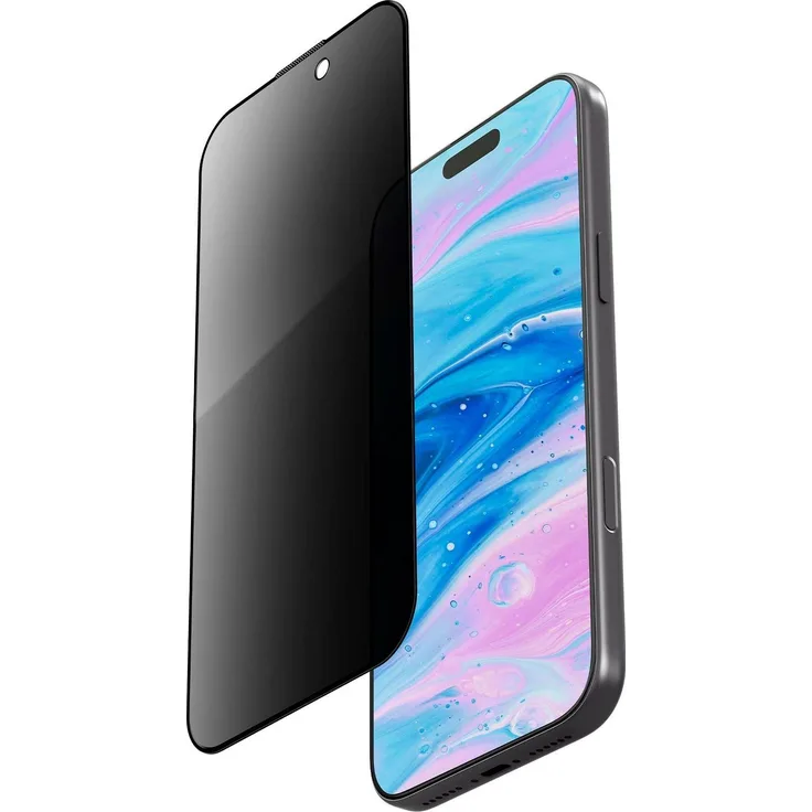 Laut PRIME GLS for iPhone 17 Pro - Privacy Displayschutzfolie mit 9H Kratzschutz, splitterfester Sicherheitsbeschichtung und hüllenfreundlichem Design, Schwarz