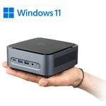 CSL Mini-PC Narrow Box Premium / 16GB RAM / 1000 GB M.2 SSD / Win 11 Home, Ultra-kompaktes Design, leistungsstark mit Wi-Fi 6