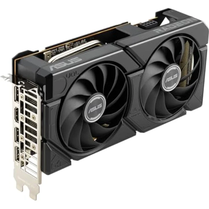 ASUS Dual Radeon RX 7600 EVO OC Edition 8GB GDDR6 Gaming Grafikkarte, PCIe 4.0, HDMI 2.1, 3X DisplayPort 1.4a, DUAL-RX7600-O8G-EVO, Schwarz – Bild 5