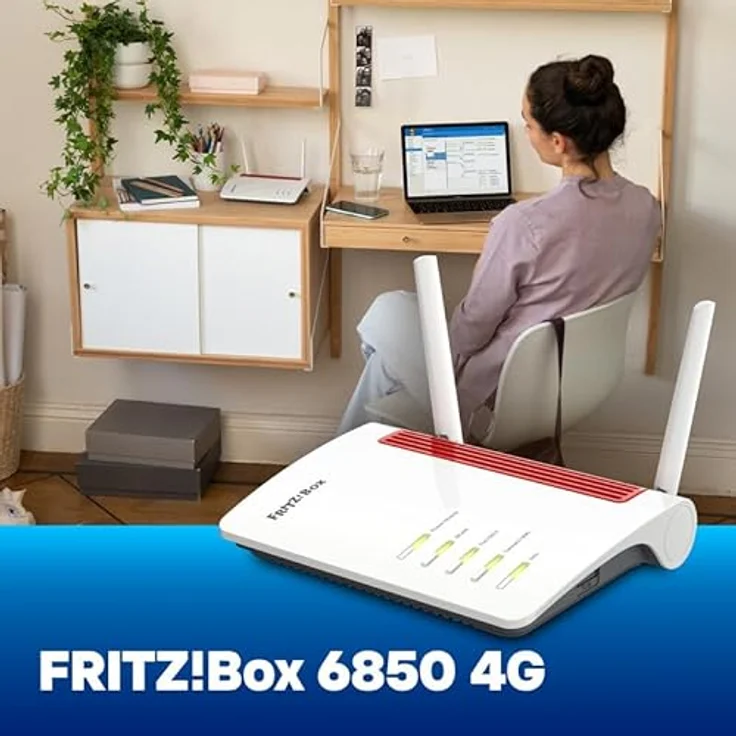 AVM FRITZ!Box 6850 4G, WLAN Mesh Router mit 1266 Mbit/s, VoIP-Telefonanlage und Smart-Home-Funktionen – Bild 6