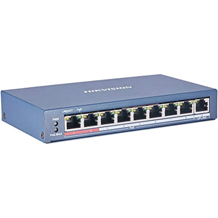 Hikvision DS-3E0109P-E-M(B) 8 Port Fast Ethernet PoE Switch – Bild 2