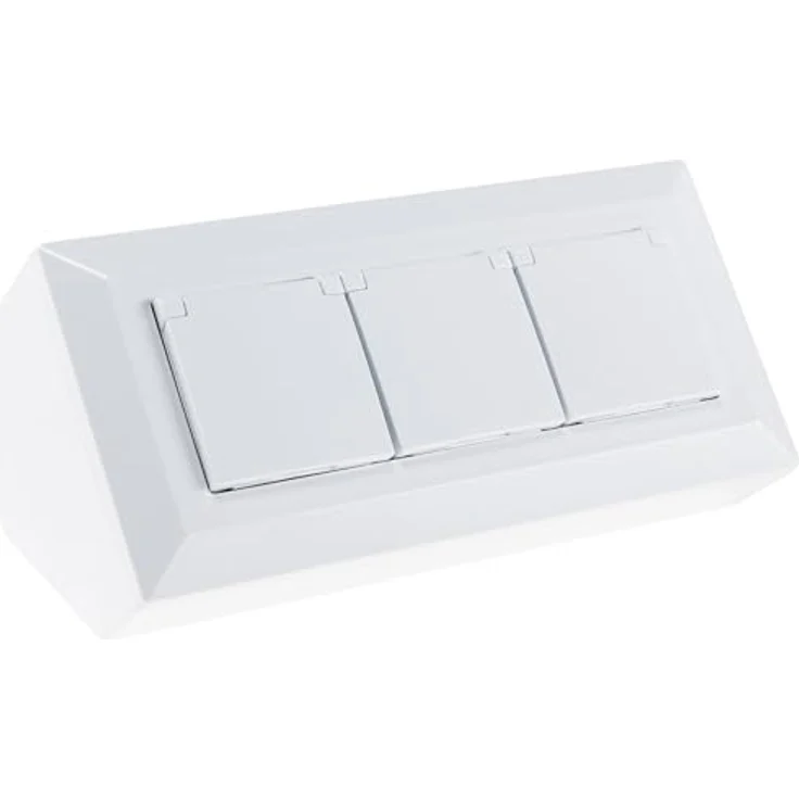 ChiliTec CHILITEC Steckdosenblock 23950, 2-fach mit Schutzklappen, USB-A+C, weiß – Bild 3