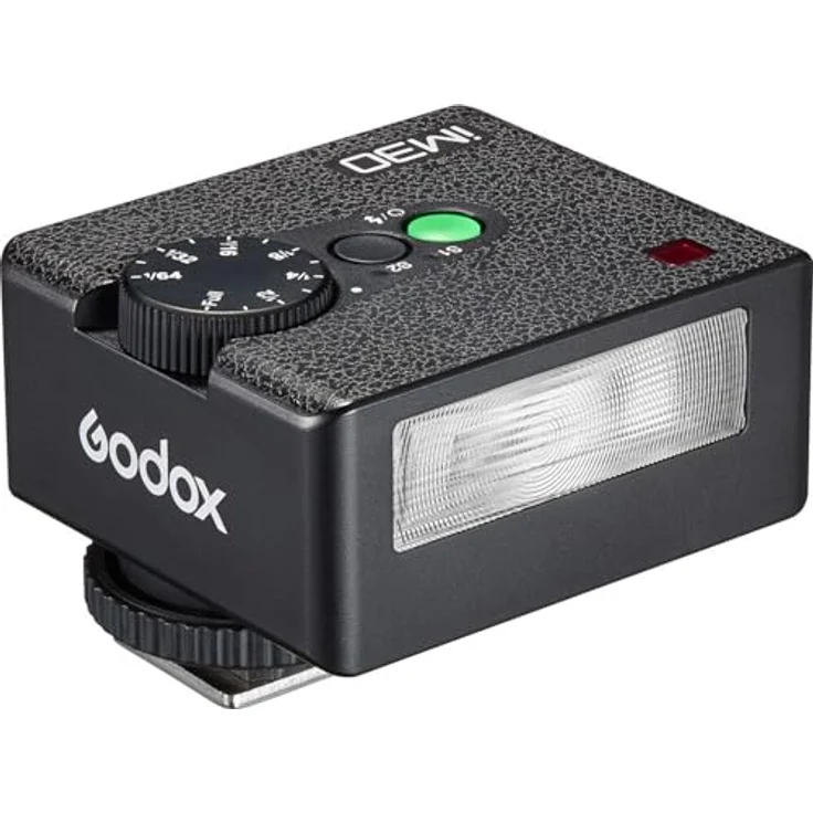Godox IM30 Mini Kamerablitz, manueller Blitz mit S1/S2 optischer Steuerung, kompatibel mit Canon, Sony, Nikon, Ricoh GR III, 7 Leistungsstufen, kompaktes Design – Bild 1
