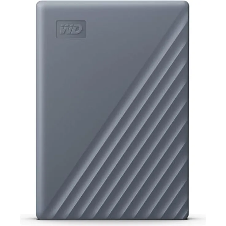 WD My Passport 4TB portable HDD Gray (4 TB), Externe Festplatte, Grau
