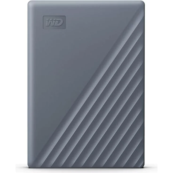 WD My Passport 4TB portable HDD Gray (4 TB), Externe Festplatte, Grau – Bild 1