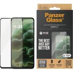 PanzerGlass Displayschutz für Motorola Moto G35 5G, Ultra-Wide Fit, transparent, schwarz Rahmen, kratz- und stoßfest, nachhaltig hergestellt