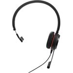 Jabra Evolve 20 SE Mono Headset - Microsoft Zertifizierte Kopfhörer für VoIP Softphone mit passiver Geräuschunterdrückung - USB-C/A - Schwarz