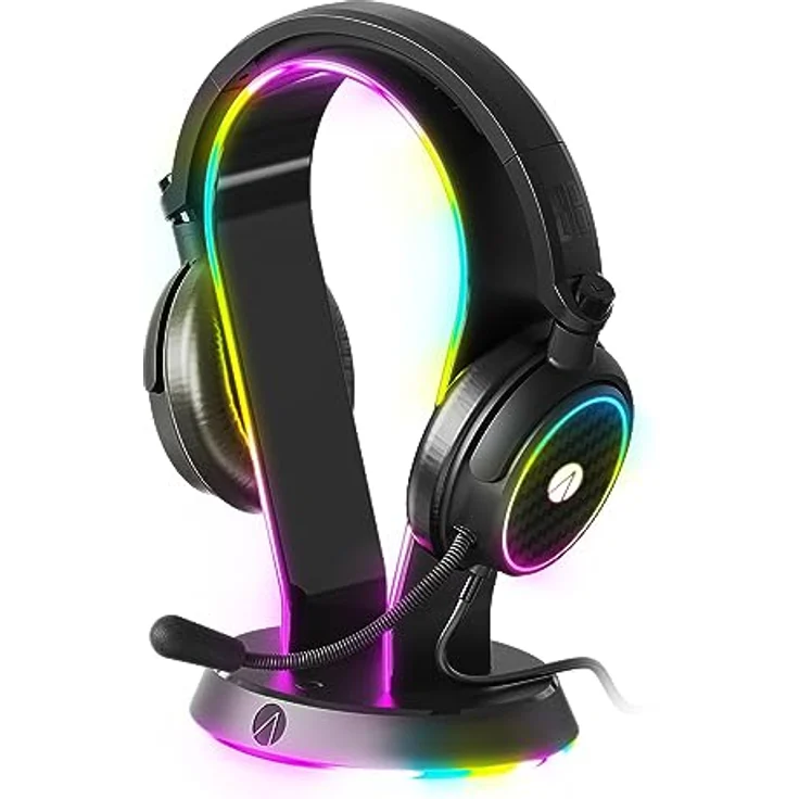 Stealth Regenbogen Gaming Headset Ständer mit Light-Up LED Headset - für PS4, PS5, XBox, Switch und PC [video game] – Bild 2