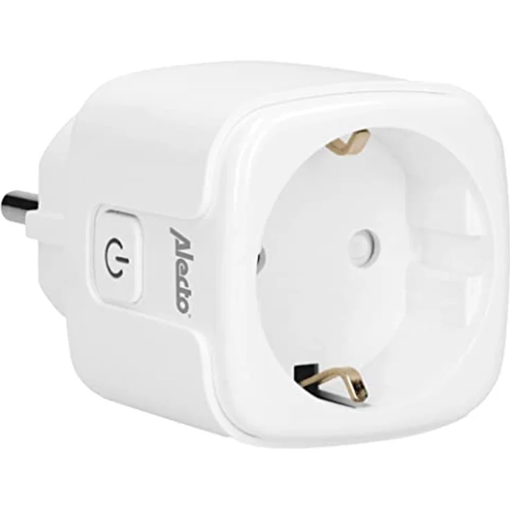 Alecto SMART-PLUG20 Zwischenstecker - smarte Steckdose mit App-Steuerung - Stromzähler - WLAN - funktioniert ohne Bridge/Gateway - Amazon Alexa und Google Home - weiß – Bild 1