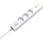 Xiaomi Steckdosenleiste BHR07UKEU, 20W Power Strip (2C1A) EU, 3-fach Steckdose