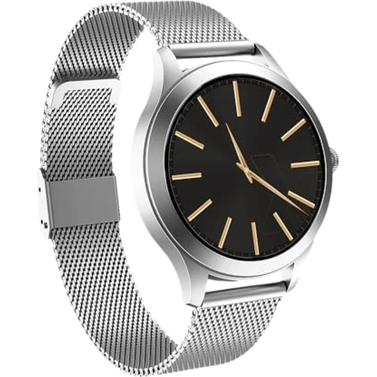 MAXCOM Smartwatch FW44 2 IP68 mit Milanaise Armband, Silber, AMOLED Touchscreen, Atemübungen, Stressmessung – Bild 7