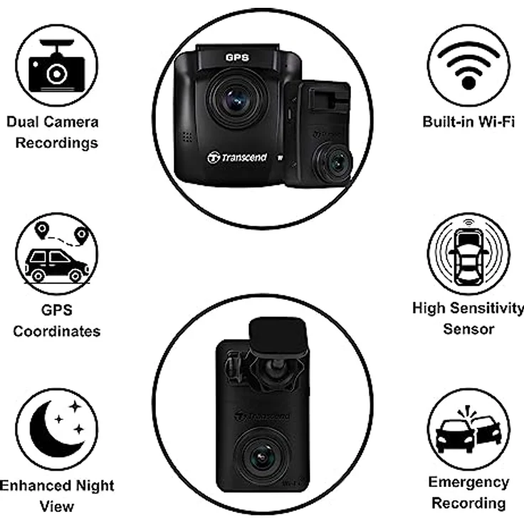 Transcend DrivePro 620 Kamera inkl. 2x 32GB microSDHC, TS-DP620A-32G – Bild 4