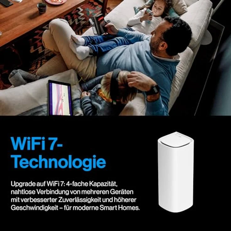 Linksys Velop Pro 7 Mesh WiFi 7 System MBE7003 – Tri-Band, mehr als 10 Gbit/s, bis zu 825 m² Abdeckung – 3er-Pack – Bild 5