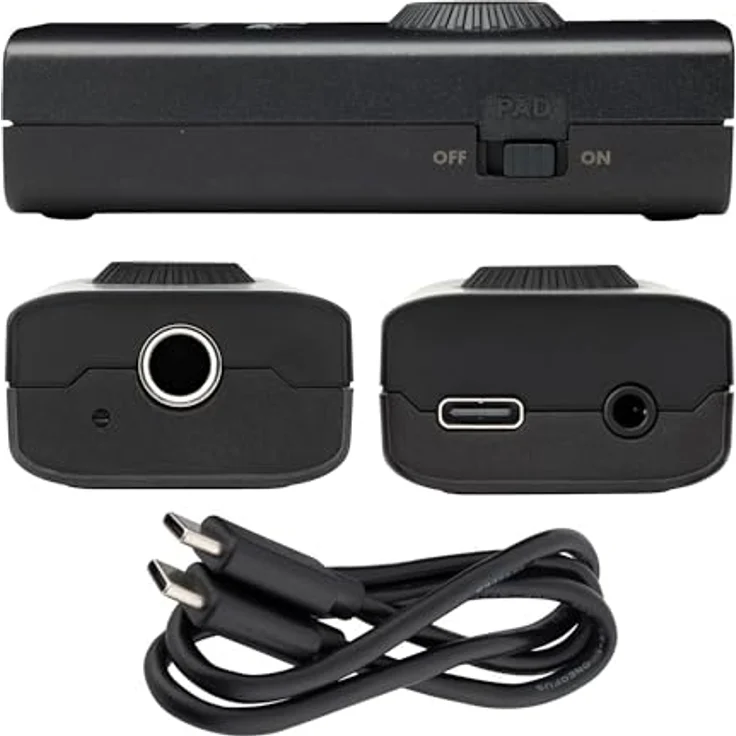 Fender Link I/O, Tragbares USB-C-Audio-Interface für E-Gitarre, 24 Bit / 96 kHz HiFi-Qualität, kompakt für die Tasche – Bild 2