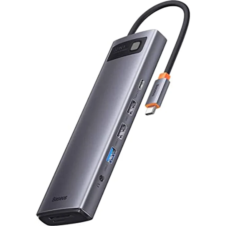 Baseus Metal Gleam Series USB-C Hub 12in1 Grey – Bild 2