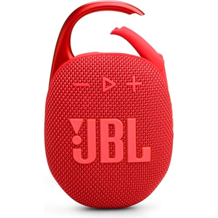 JBL Clip 5 in Red - Portable Bluetooth Speaker Box Pro Sound, Deep Bass and Playtime Boost Function - Waterproof and Dustproof - 12 Hours Runtime – Bild 1